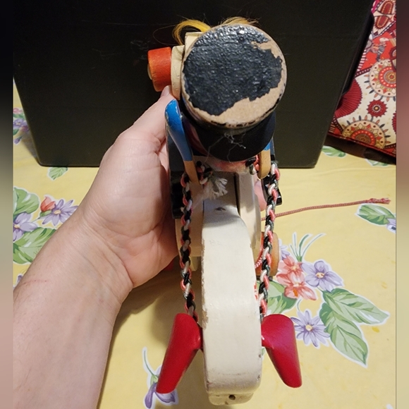 1950'S Wooden Horse with Soldier - Picture 4 of 10